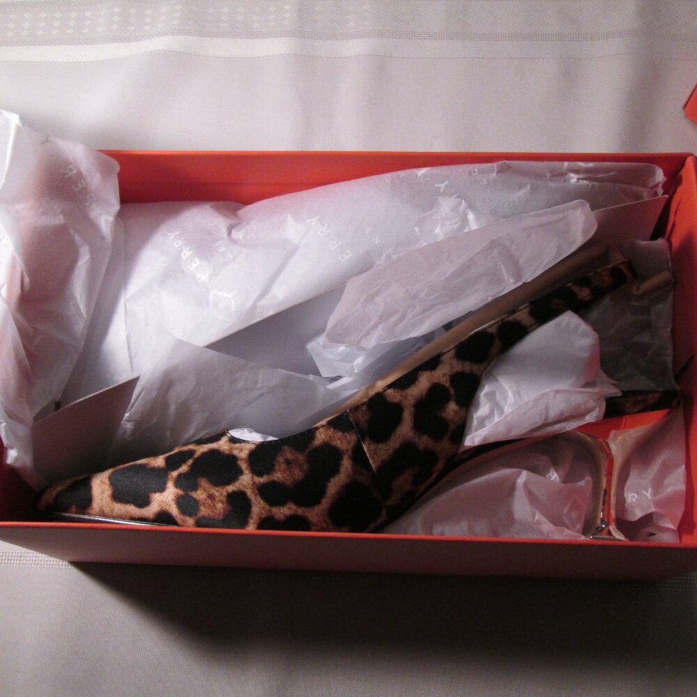 Katy Perry Oceanview Sling Back Leopard Print Sz 7.5 NIB - Picture 6 of 13